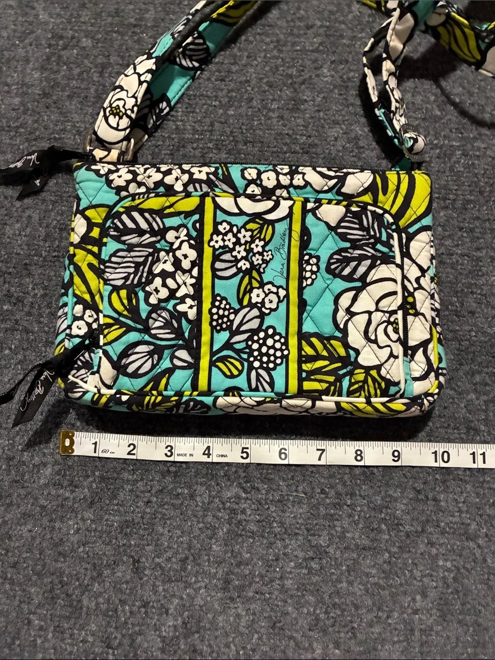 👜 Vera Bradley ISLAND BLOOMS Adjustable Crossbody Bag Shoulder Purse